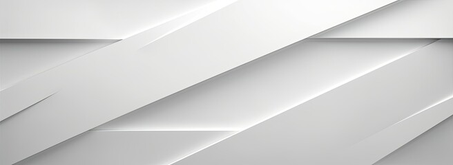 3D white abstract geometric background