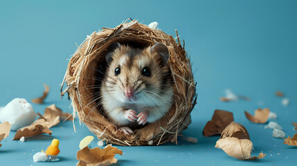 Curious Critters: Hamsters Embark on Exploration