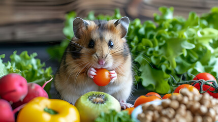 Nibbles and Nosh: Capturing Hamsters' Dining Delights
