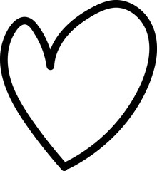 illustration of an heart icon logo black and white background - obrazy, fototapety, plakaty
