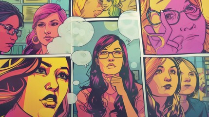 a page of a comic divided in frames