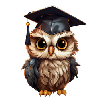 owl graduating	
