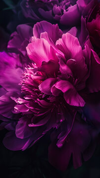 beautiful pink and purple flower blossom, petal and blooming background, macro closeup shot