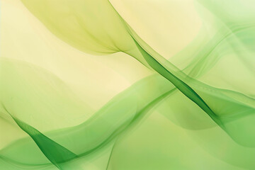 green and beige background with abstract waves and shapes
