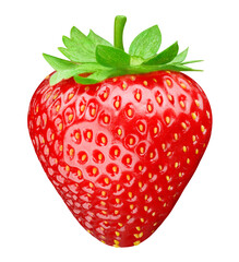 Strawberries isolated on white background