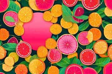 background of colorful fruit