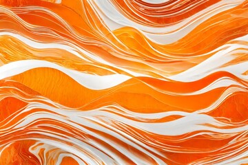 abstract orange and white background with waves