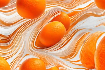 orange and white background