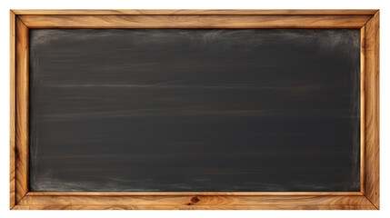 Blank blackboard in a wooden frame, cut out