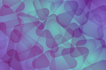 Background with Rounded Triangles Texture in blues tones