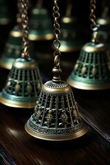 Gateway to knowledge: artificial intelligence opens the world of bells and bells - obrazy, fototapety, plakaty