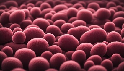 Obraz premium Staphylococcus Bacteria. Methicillin-resistant Staphylococcus aureus (MRSA) is a bacterium responsible for several difficult-to-treat infections in humans. 3D rendered style. Microbiology concept.