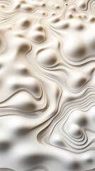 Abstract Beige and White Fluid Art Pattern

