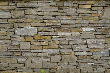 ancient stonewall texture , stacked rectangular stones