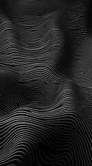 Abstract Black and White Wavy Lines Texture

