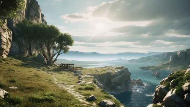 Open World Beautiful Places Game Art
