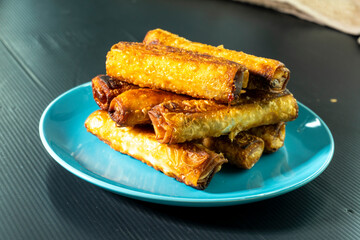 phyllo dough pie. food concept. diet. dessert