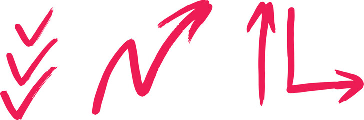 arrow doodle effect stain collection. crayon texture pencil effect. Chalk texture stain set. emphasis, star, arrow mark element. Hand drawn stroke, Vector