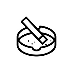 ashtray icon vector design template