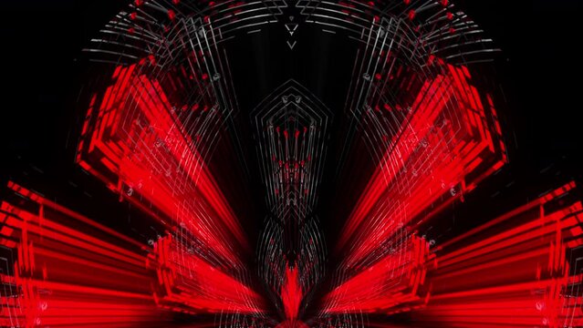 Center Stage Red Rays Motion Background