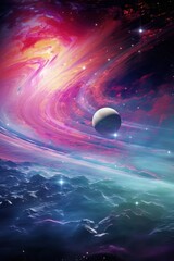 Stunning views of beautiful planets with stunning outer space backgrounds