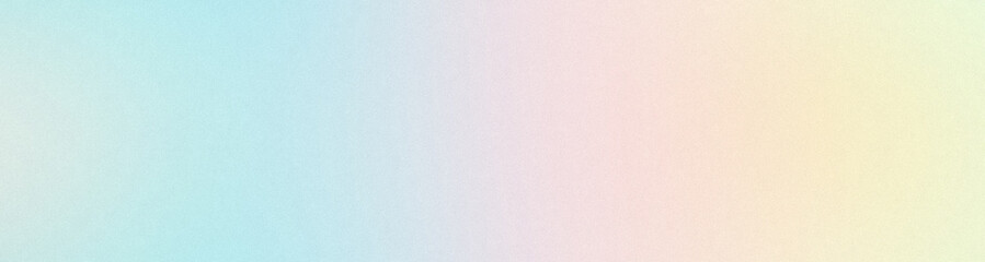 Grainy gradient background in light blue, azure, pale pink and yellow for design, covers, advertising, templates, banners and posters