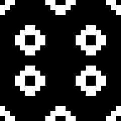 Seamless pattern. Inca crosses ornament. Tribe motif. Ancient mosaic. Ethnical folk image. Ethnic embroidery background. Tribal wallpaper. Digital paper for web design, textile print. Vector artwork.