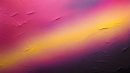 pink, purple, magenta, yellow grainy noisy gradient color on black background. generative AI