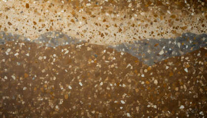 Wall background with terrazzo texture and pattern