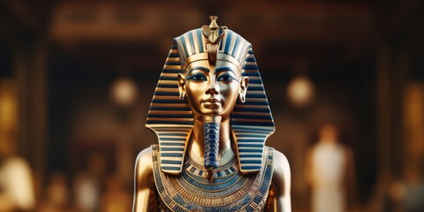 antique pharaoh statue Egypt Generative AI