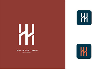 H, HH, Abstract Letters Logo Monogram