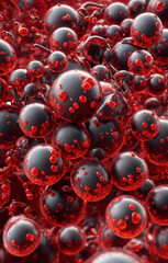 Fototapeta premium photo 3d render of a medical background with blood