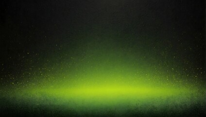 Lime, chartreuse, lemon, and spring green grainy noisy gradient color on a black background. generative AI
