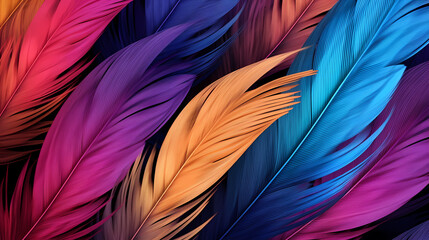 Obraz premium Soft feather decoration, feather texture