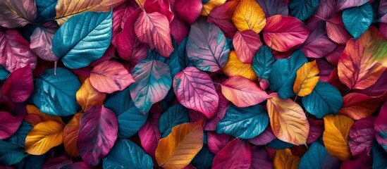 Fototapeta na wymiar Vibrant Autumn Foliage in Multiple Colors Wallpaper Collection for Stunning Fall Backgrounds