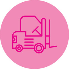 Lifter Pink Line Circle Icon