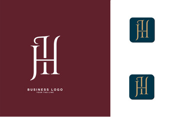 HI, IH, H, I, Abstract Letters Logo Monogram