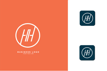HI, IH, H, I, Abstract Letters Logo Monogram