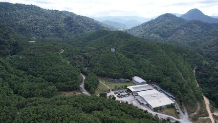 Fototapeta na wymiar Ipoh, Malaysia - February 19 2024: The Gaharu Tea Valley