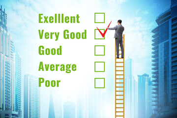 Opinion assessment concept with various options