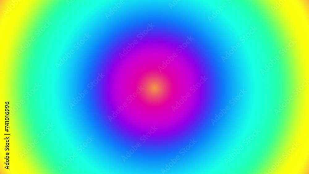 Fototapete abstract animated round gradient. seamless loop. concentric circles 4k footage
