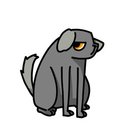 cute dog transparent background vector illustration	
