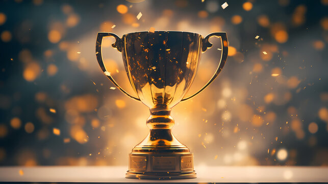 The celebration kicked off, and the majestic trophy was showered