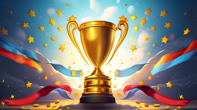 The celebration kicked off, and the majestic trophy was showered