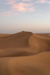 sand dunes in the desert of Chigaga in Morocco