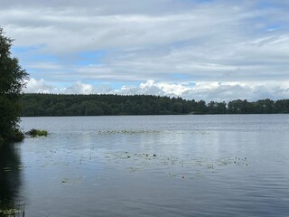 clouds over the lake