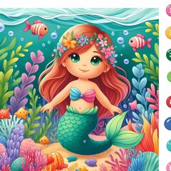 Vibrant Little Mermaid Tales: Colorful Mythology