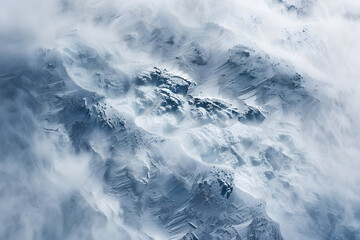 Aerial Ice Ballet: Abstract Frozen Landscapes Unveiled from Above