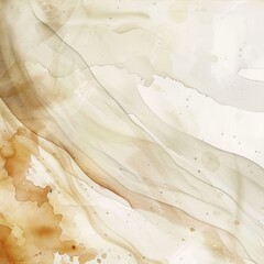 Abstract watercolor paint background dark Ivory gradient color with fluid curve lines texture 