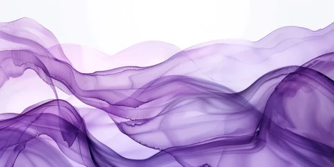 Poster Abstract watercolor paint background dark Lilac gradient color with fluid curve lines texture  © GalleryGlider